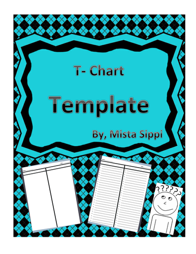 T-Chart Graphic Organizer Template (Differentiated)