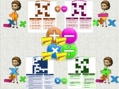 BUNDLE  - Addition, Subtraction, Multiplication, Division E3/L1