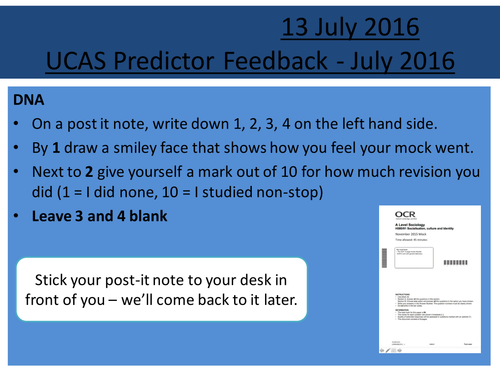 Sociology H580 End of Year 12 Exam (Mock) and Feedback for Section A & B: Family