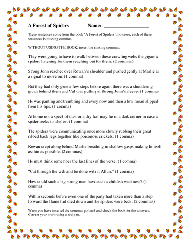 Forest of Spiders activities