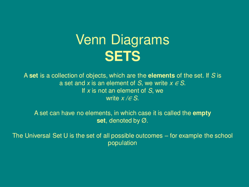 Venn diagrams