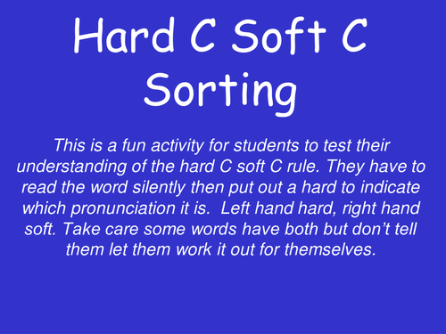 Hard C Soft C