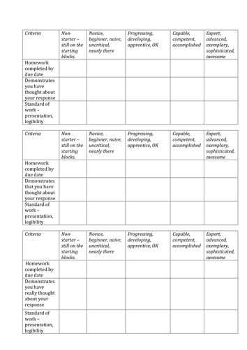Rubric for art project pdf picture