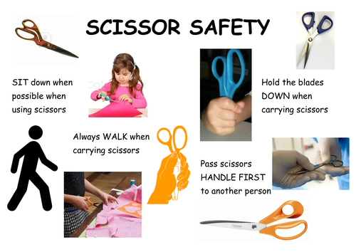 Scissor safety poster | Teaching Resources