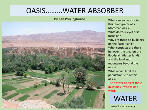 Oasis -Water Absorber in Morocco  NW Africa