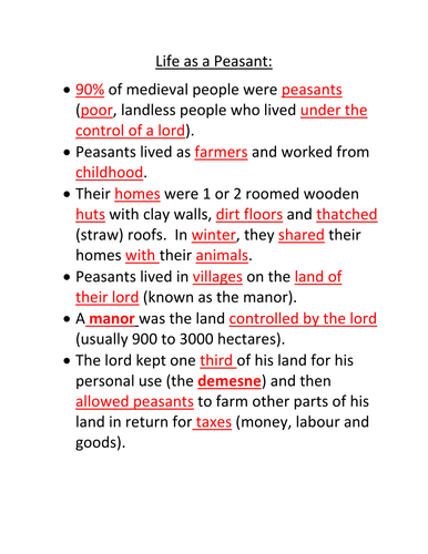 Peasant Life in Medieval Europe
