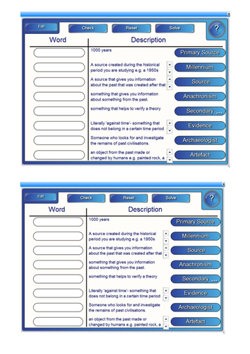 Historical terminology review
