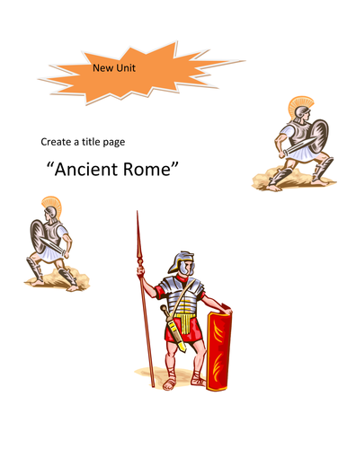 Rome-Unit introduction lesson and activities