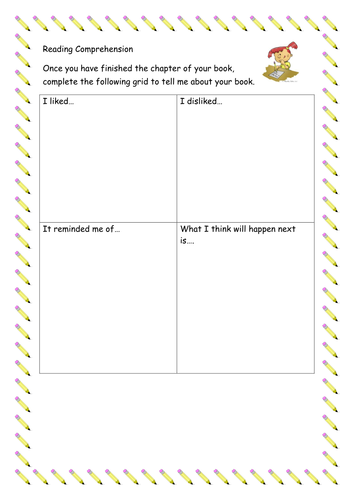 KS2/3 Comprehension - liked, disliked, predict