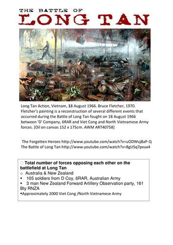 Battle Long Tan Vietnam War