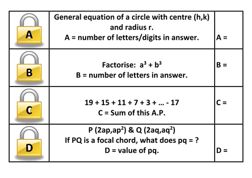 CRACK THE CODE - 11 LOCK PROBLEMS