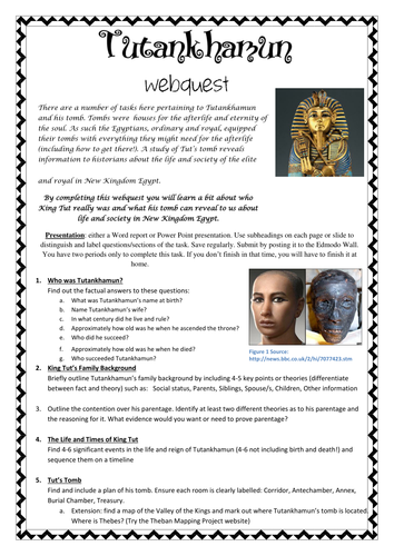 CORRECTED-Tutankhamun Webquest - Student Worksheet