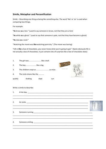 Simile--Metaphor--Personification