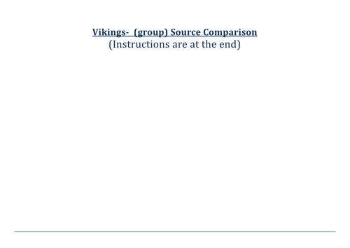 Vikings Source Analysis Group Work Activity
