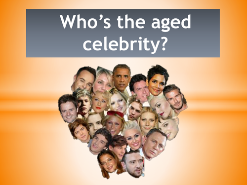 End of Year Quiz - Who's the aged celebrity