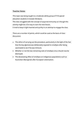 Dr Jenner's Interesting Discovery