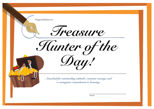 Treasure Hunt Certificate