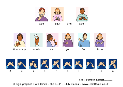 Auslan Sign Language &amp; SSE Fingerspelling Game