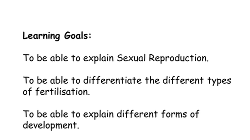 Animal Sexual Reproduction