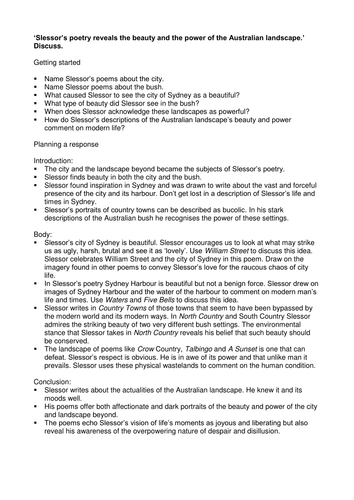 Kenneth Slessor's poetry