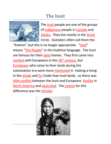 Inuit and Inca- people