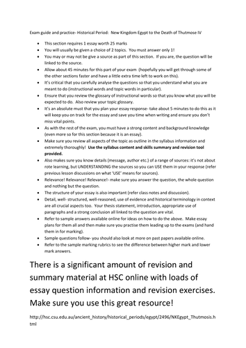 Historical Period New Kingdom Egypt to Thut .IV