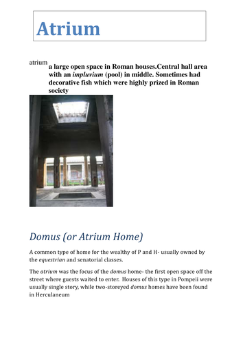 Pompeii and Herculaneum Architecture #1