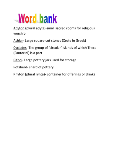 Akrotiri on ancient Thera (Santorini)