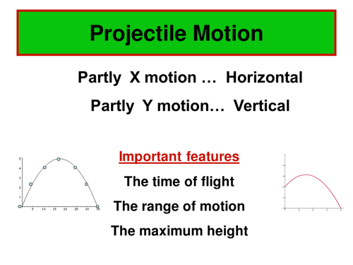 Projectile Motion for Extension Mathematics