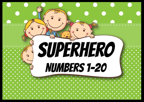 Superhero Number Workbook 1-20