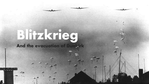 Blitzkrieg powerpoint and map activity
