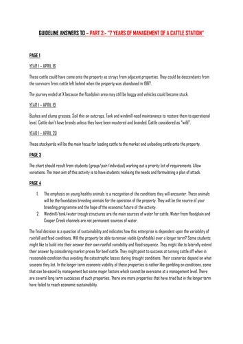 MANAGING A CATTLE PROPERTY ARID AUSTRALIA PART 2 - SUCCESS OR FAILURE?
