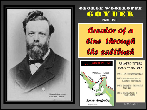 GOYDER'S LINE -WHERE ENVIRONMENT AND COLONIAL HISTORY COINCIDE