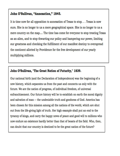 Manifest Destiny-US History-with powerpoints