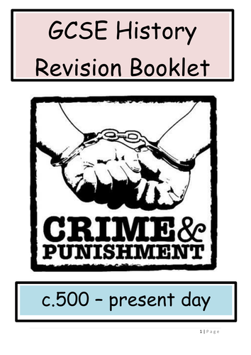 Crime and Punishment GCSE Revision Booklet