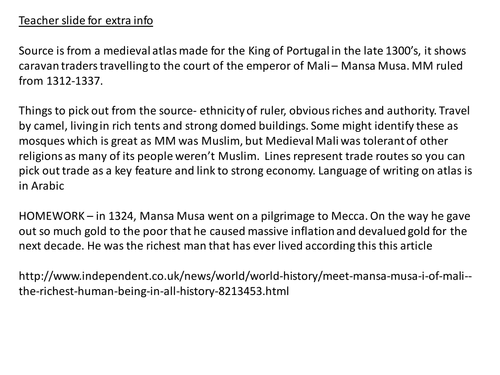 Mansa Musa and Medieval Mali