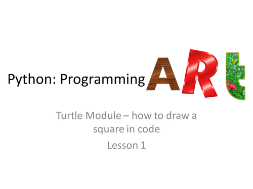 Art in Python Lesson 1/4