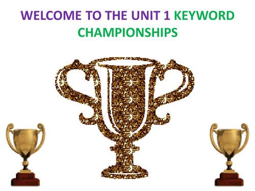 GCSE Business Studies - Unit 1 Setting Up a New Business - Keyword Championships - Fun Revision Game