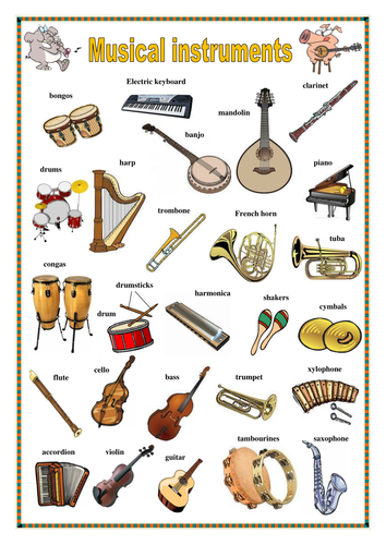 Musical instruments.