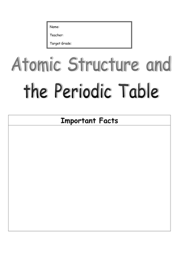 AQA GCSE Chemistry (New For 2016) - Unit 1 Atomic Structure & Periodic Table
