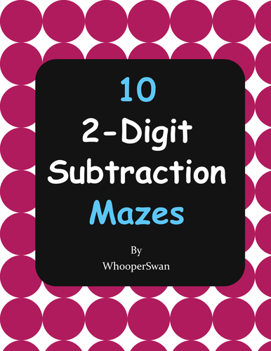 2-Digit Subtraction Maze