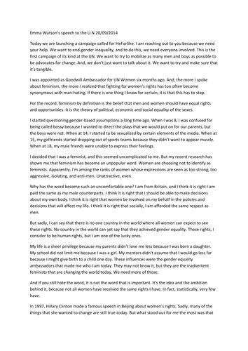 Gender equality examples image