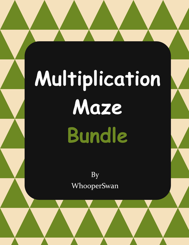 Multiplication Maze Bundle