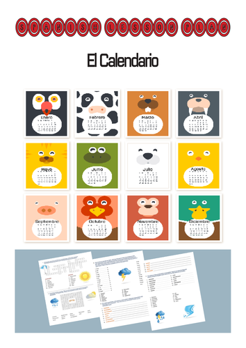 Spanish Lesson Plan: El Calendario
