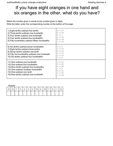 Place value - decimal puzzle_2