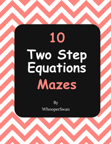 Two Step Equations Maze