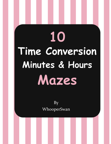 Time Conversion Maze - Minutes (min) and Hours (h)