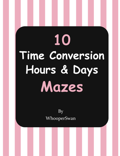 Time Conversion Maze - Hours (hr) and Days (d)