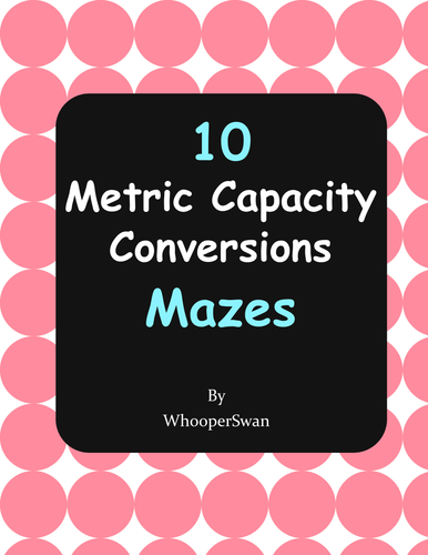 Metric Capacity Conversions Maze