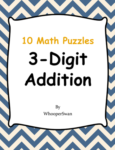3-Digit Addition Puzzles